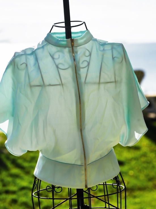 Love Republic Tops - Trend Love Republic Mint Green Organza Blouse - EU Size 36